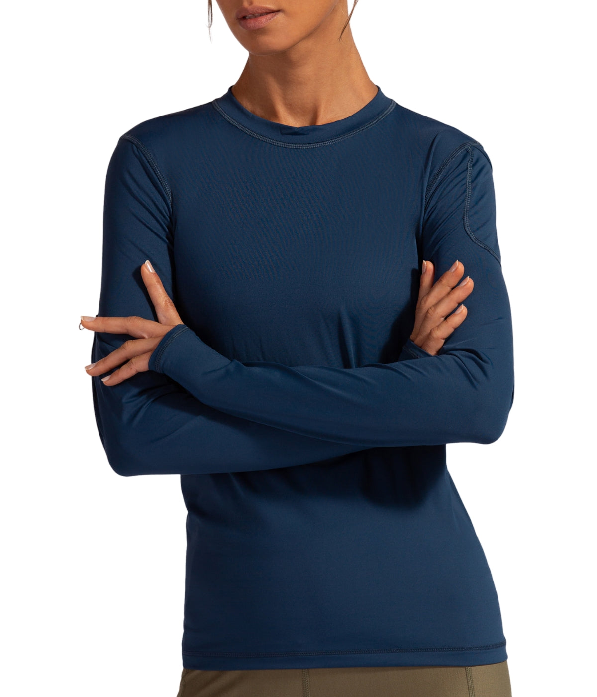  BloqUV BloqUV Women's UPF 50+ Sun Protection Long Sleeve Sun Shirt 24/7 Top - Midnight Blue - Bonton