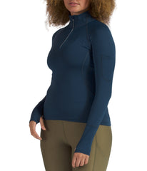 BloqUV Women's UPF 50+ Sun Protection Mock Neck Quarter Zip Top