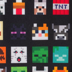 Minecraft Character Black Men's Tie