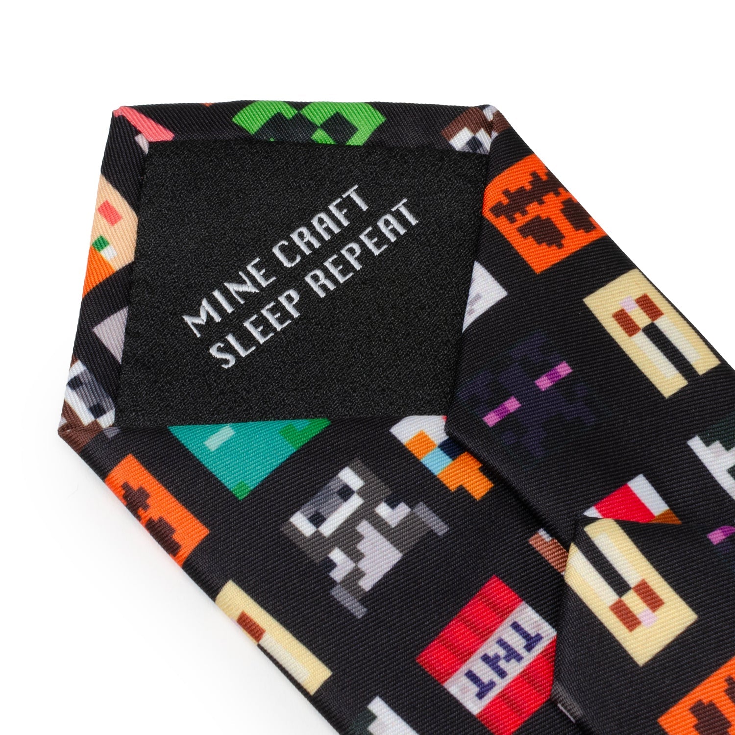  Cufflinks Minecraft Character Black Men's Tie - Default Title - Bonton