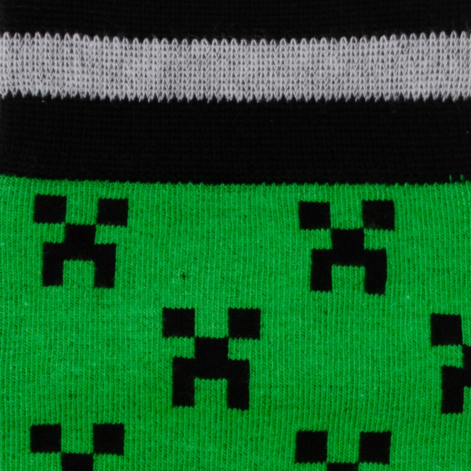  Cufflinks Minecraft Creeper Green Father/Son Sock Set - Default Title - Bonton