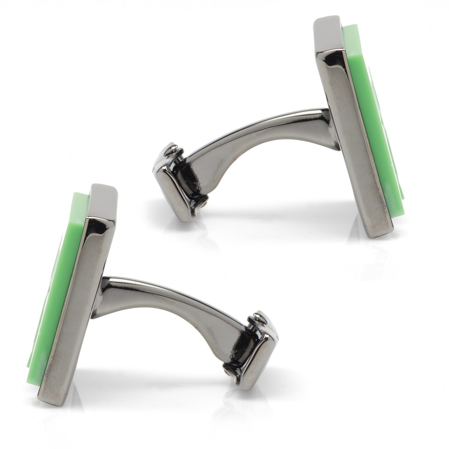  Cufflinks Minecraft Creeper Gunmetal Cufflinks - Default Title - Bonton