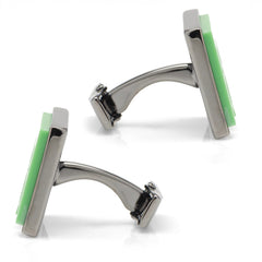 Minecraft Creeper Gunmetal Cufflinks