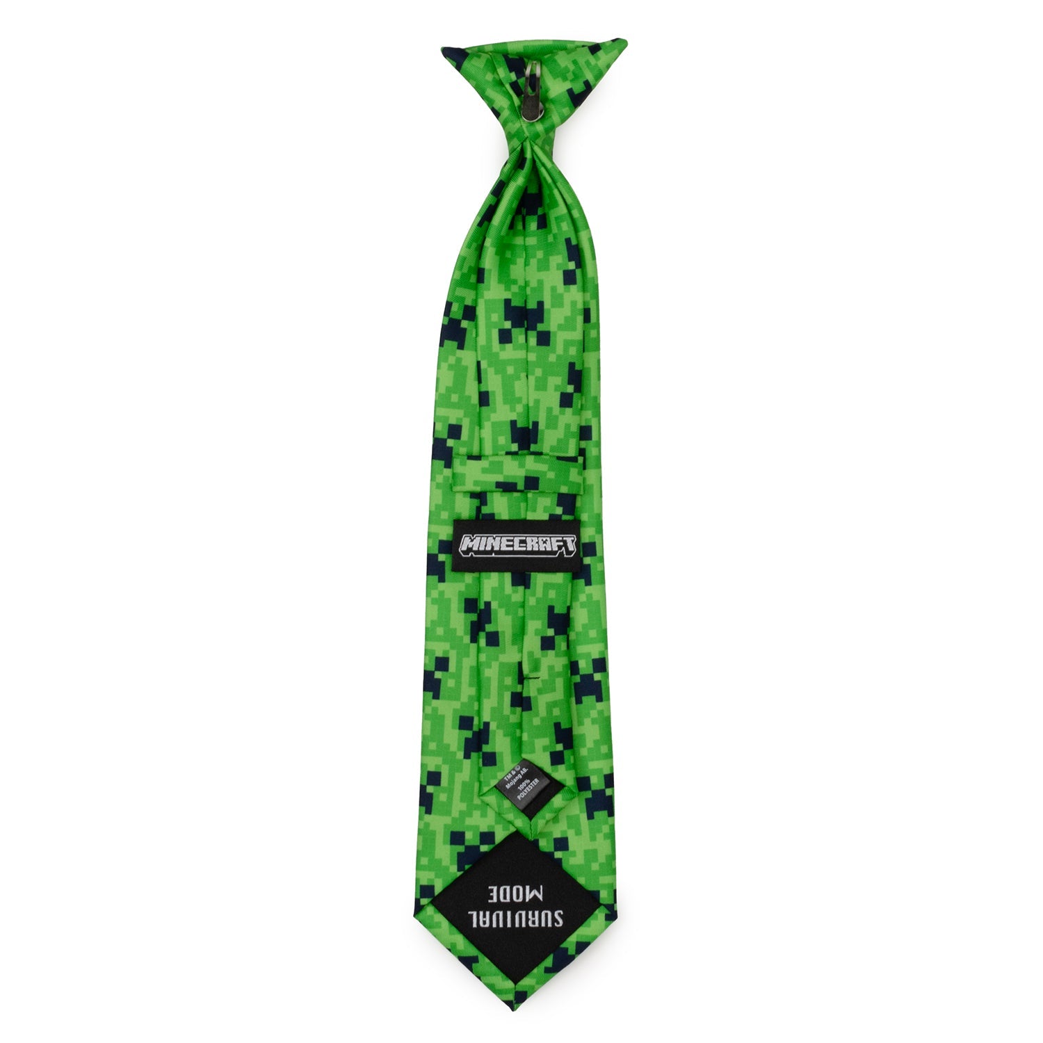  Cufflinks Minecraft Creeper Green Father/Son Tie Set - Default Title - Bonton