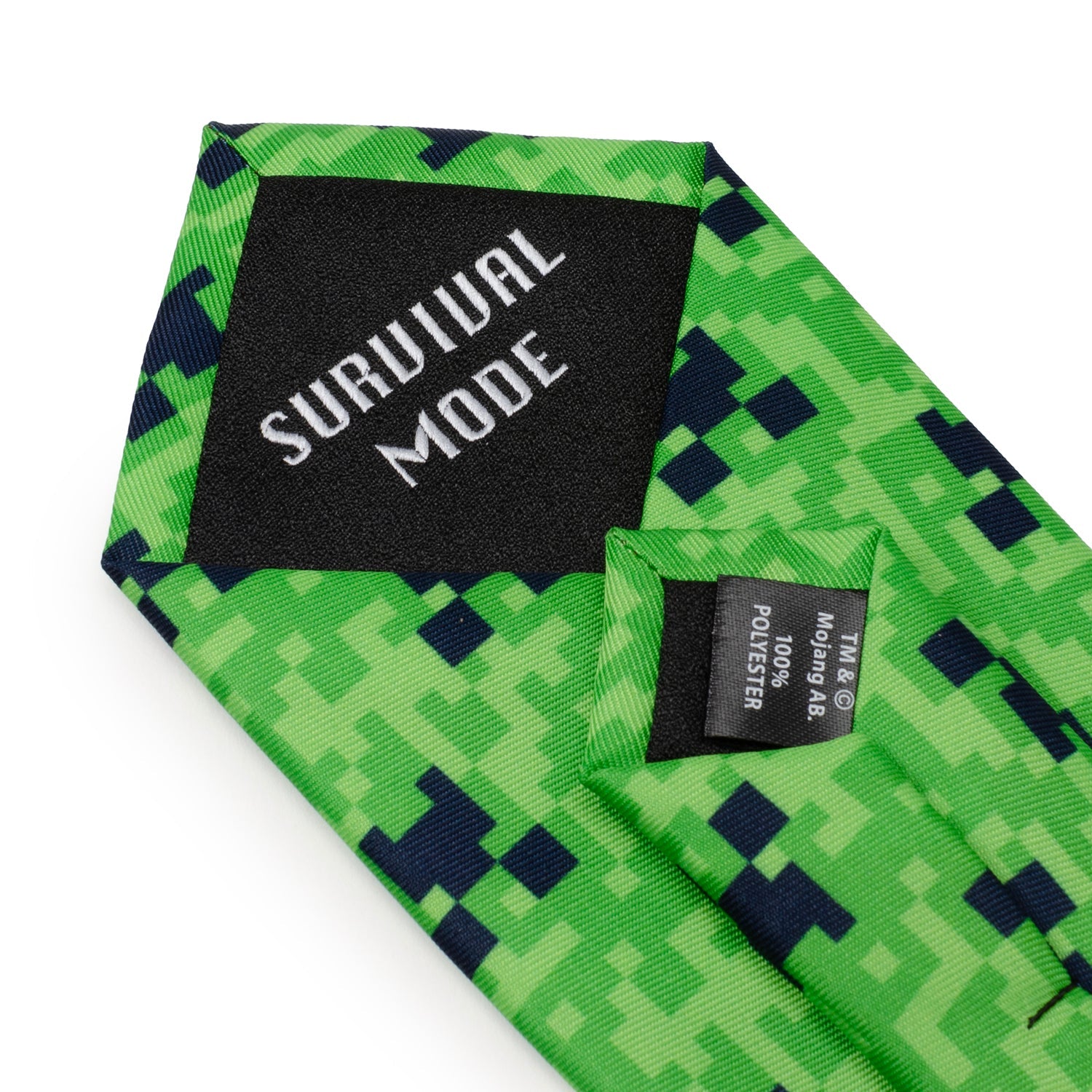  Cufflinks Minecraft Creeper Green Father/Son Tie Set - Default Title - Bonton