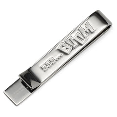 Minecraft Creeper Hidden Message Silver Tie Bar