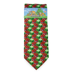 Minecraft Creeper TNT Isometric Green Men's Tie