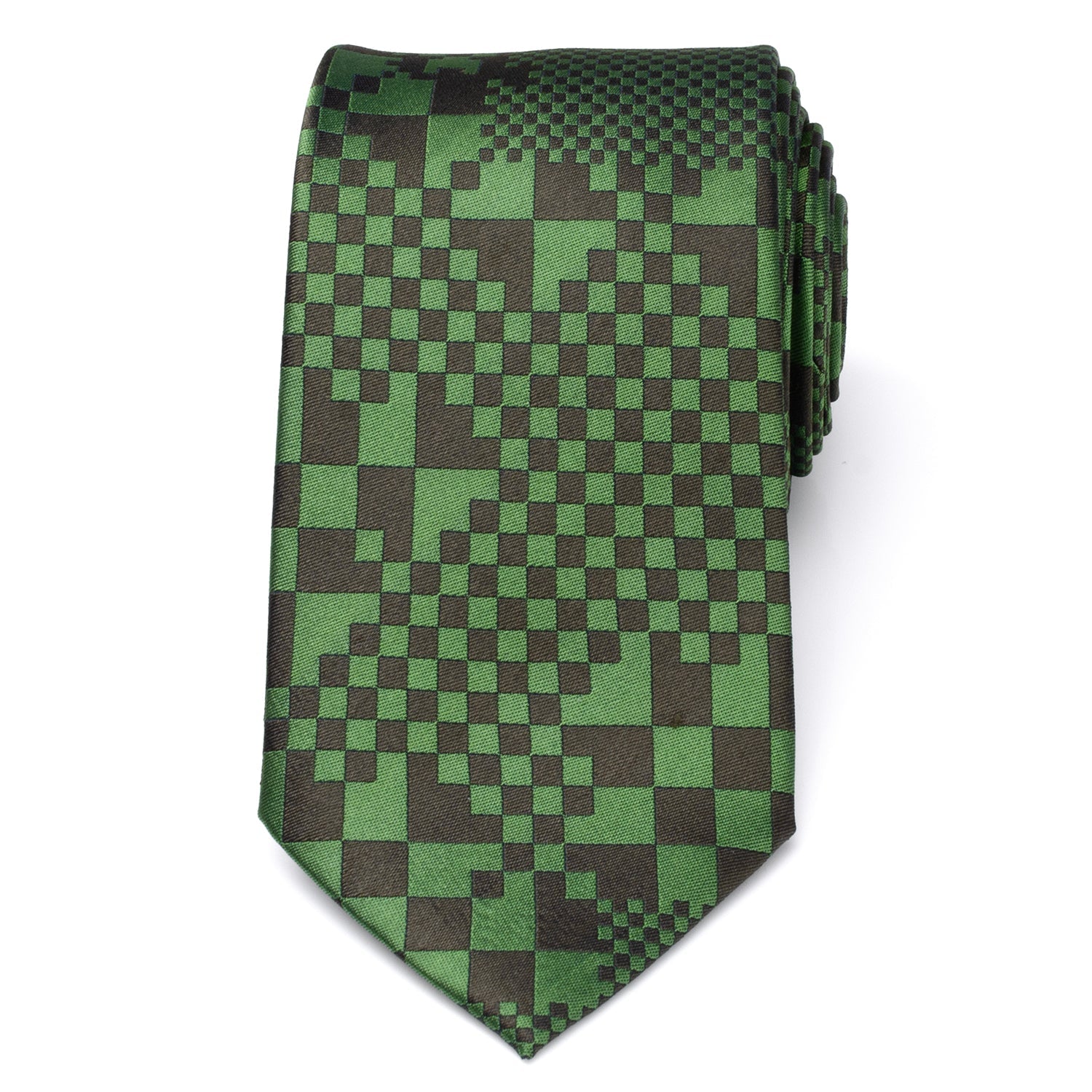  Cufflinks Minecraft Hidden Creeper Green Men's Tie - Default Title - Bonton