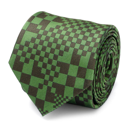 Minecraft Hidden Creeper Green Men's Tie