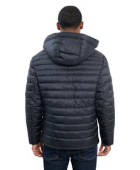 Hooded Packable Jacket Black