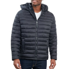 Hooded Packable Jacket Black