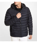 Hooded Packable Jacket Midnight Blue