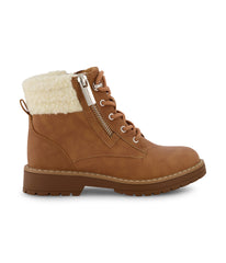 Jade Zip Hiking Boot Cognac