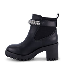 Marika Braid - Block Heel Ankle Boot Black