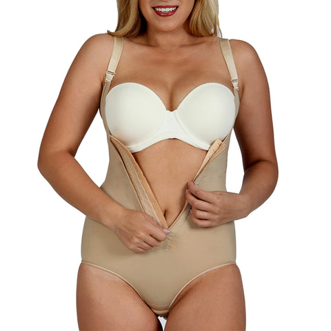 InstantRecoveryMD Underbust Brief Bodysuit With Zip MD200