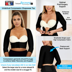 InstantRecoveryMD Compression Shapewear Underbust Crop Top MD208