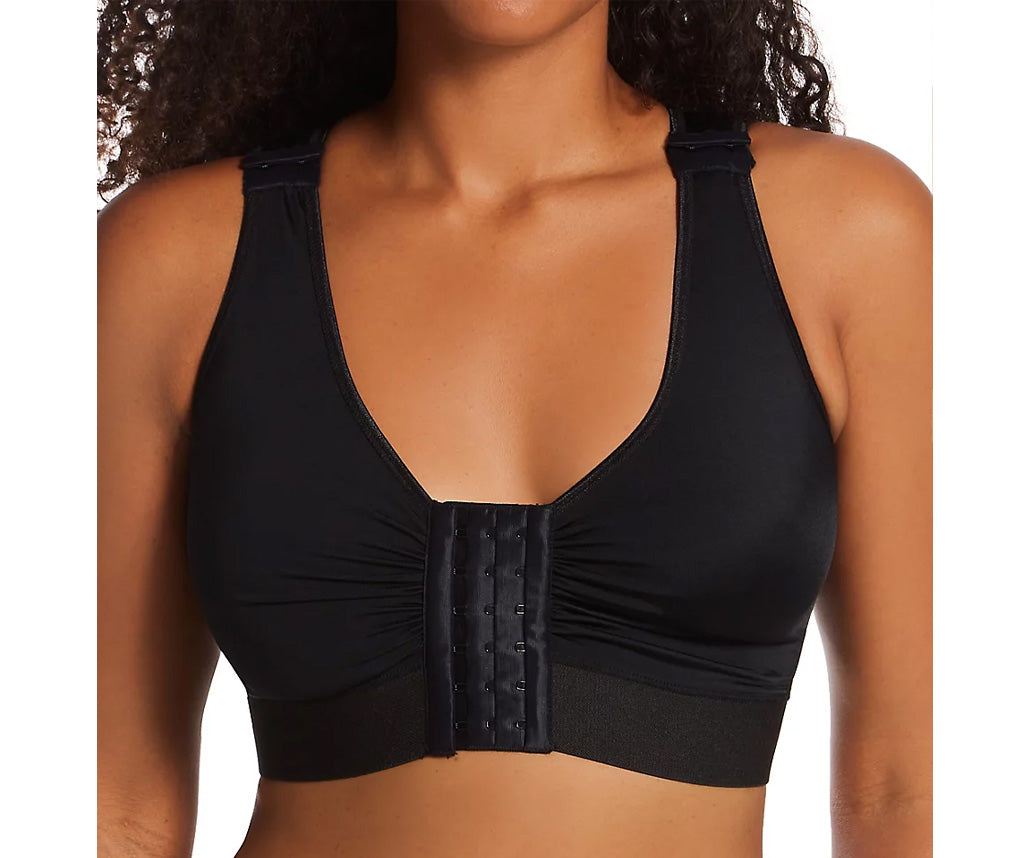  InstantFigure InstantRecoveryMD Compression Bra With Hook-N-Eye MD229 - Black - Bonton