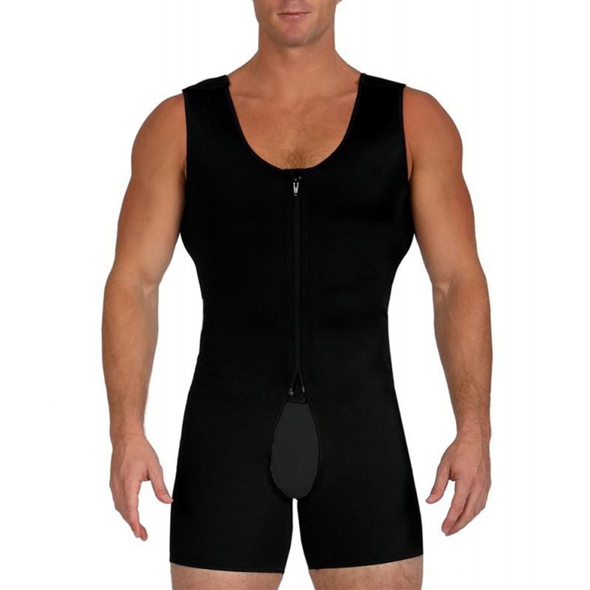  InstantFigure InstantRecoveryMD Compression Bodysuit Shaper Hook and Loop MD309 - Black - Bonton