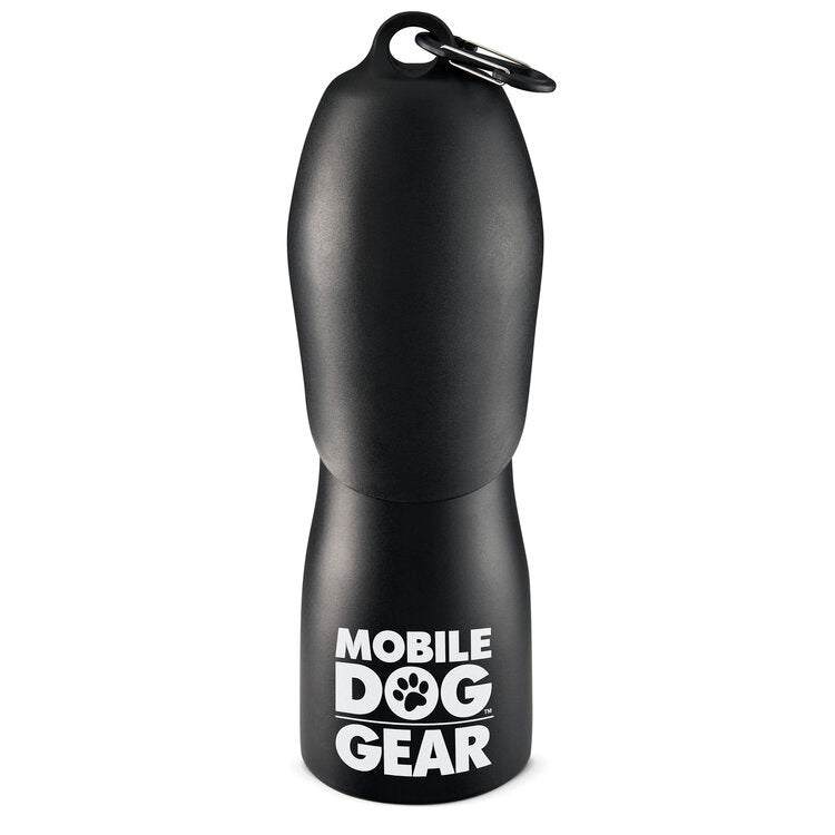  Mobile Dog Gear Stainless Steel Dog Water Bottles, 25 Ounces - Black - Bonton