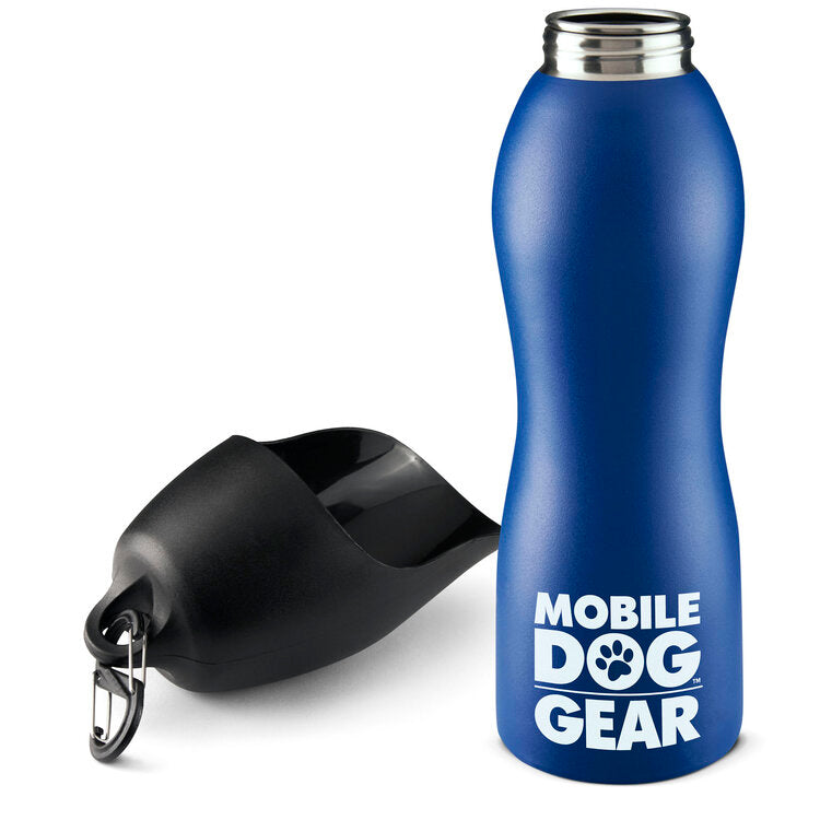  Mobile Dog Gear Stainless Steel Dog Water Bottles, 25 Ounces - Black - Bonton