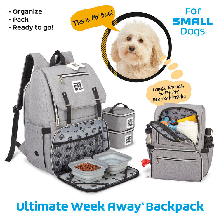  Mobile Dog Gear Ultimate Week Away Backpack - Black - Bonton