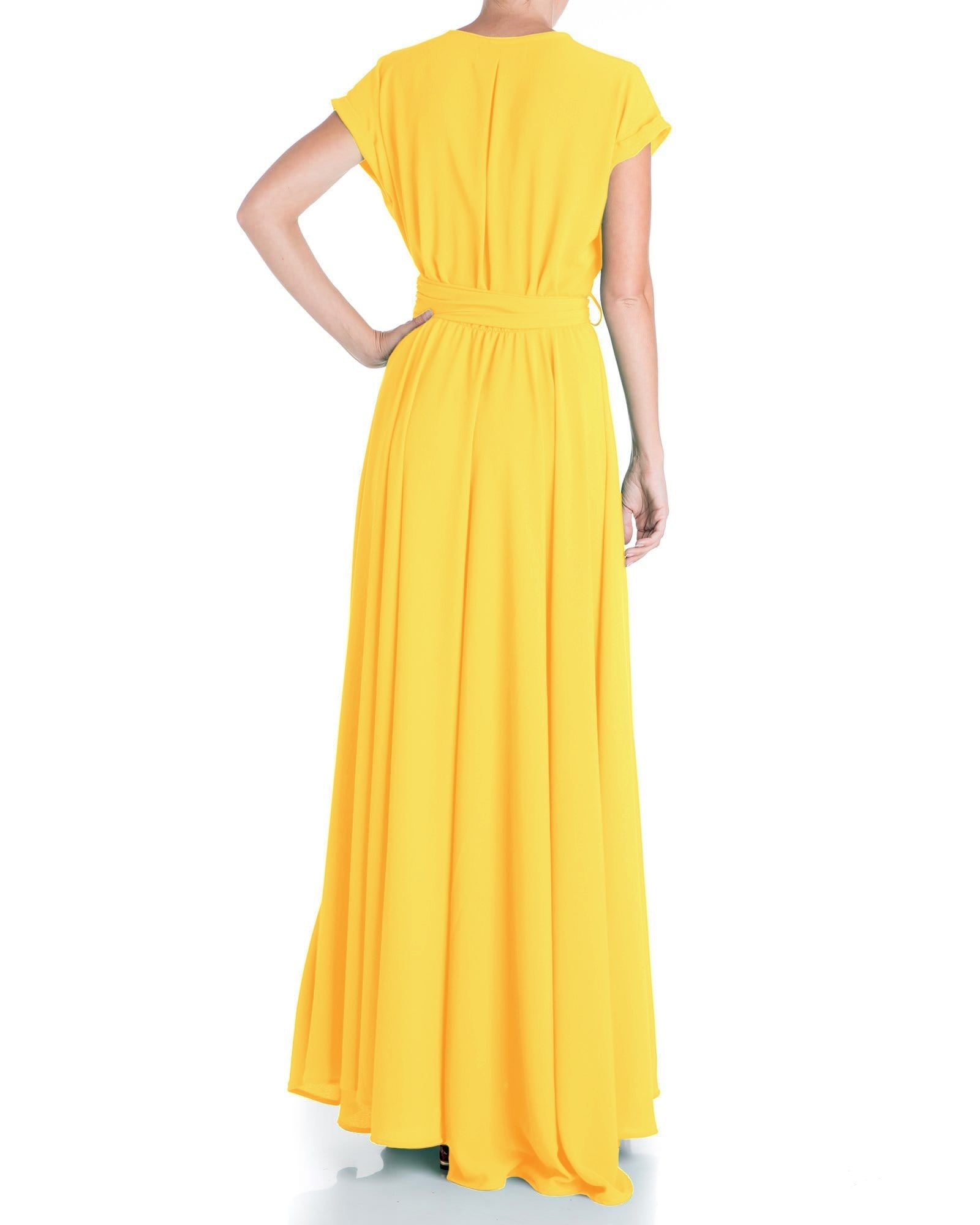  Meghan Los Angeles Jasmine Maxi Dress - Canary - Bonton