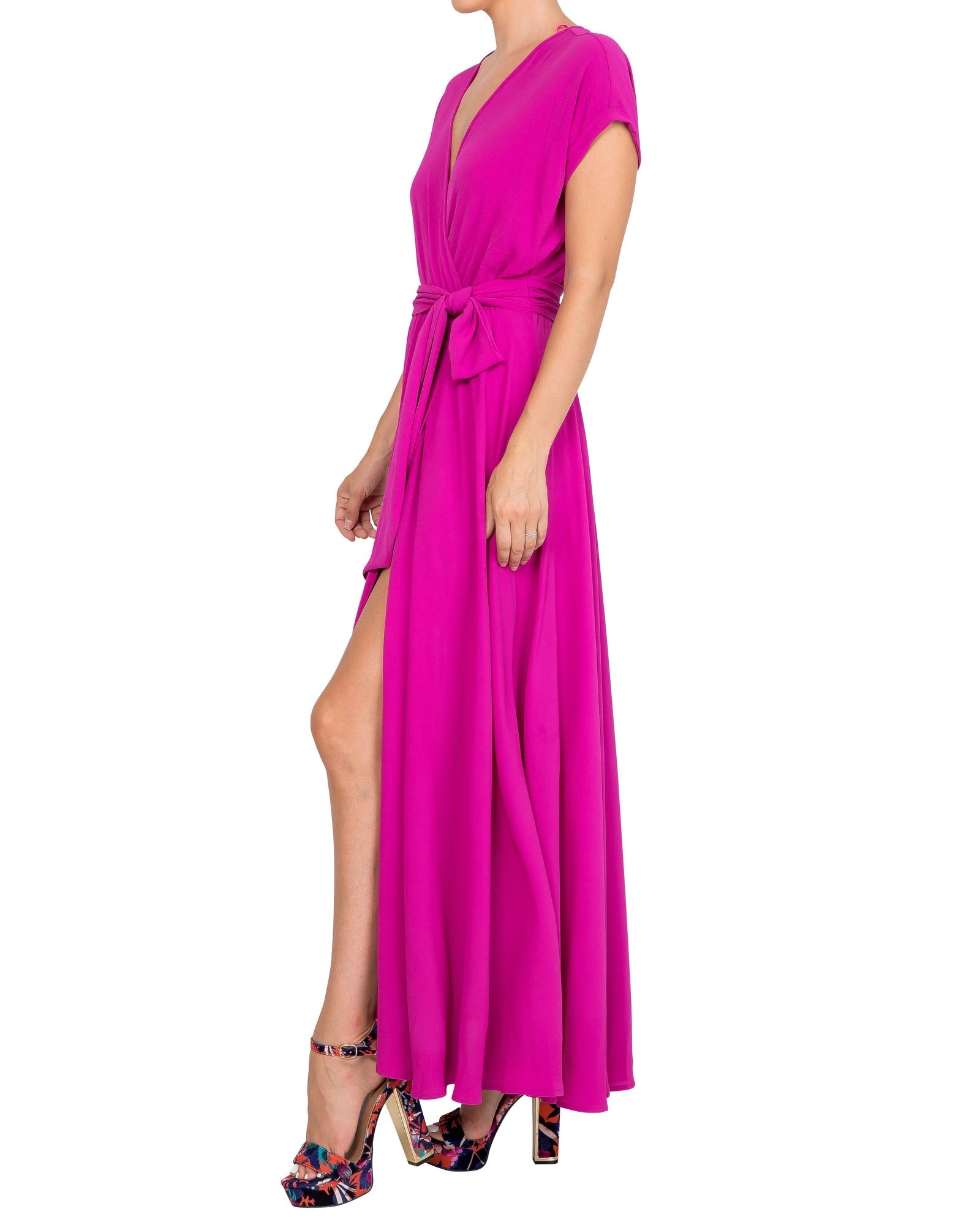  Meghan Los Angeles Jasmine Maxi Dress - Cranberry - Bonton