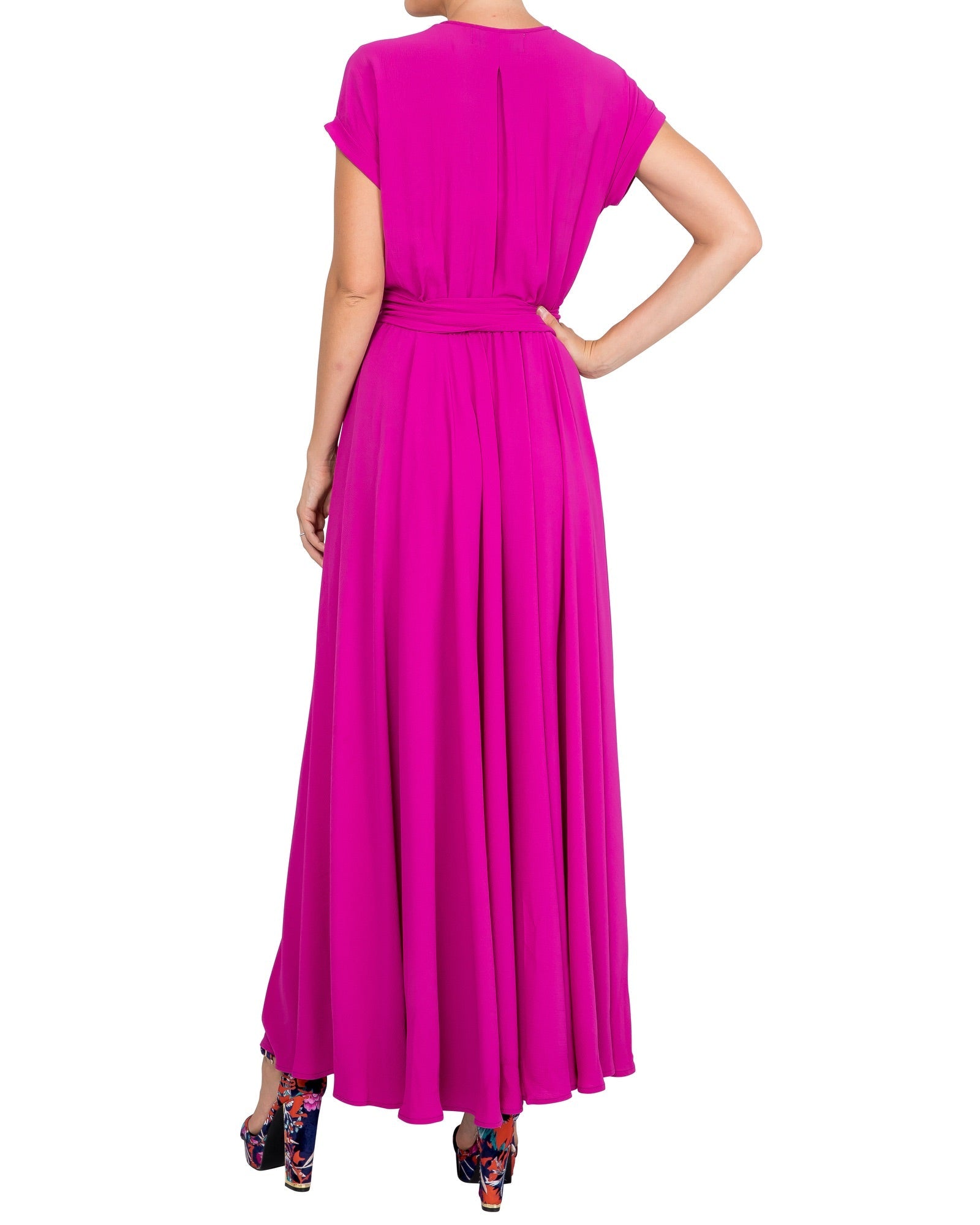  Meghan Los Angeles Jasmine Maxi Dress - Cranberry - Bonton