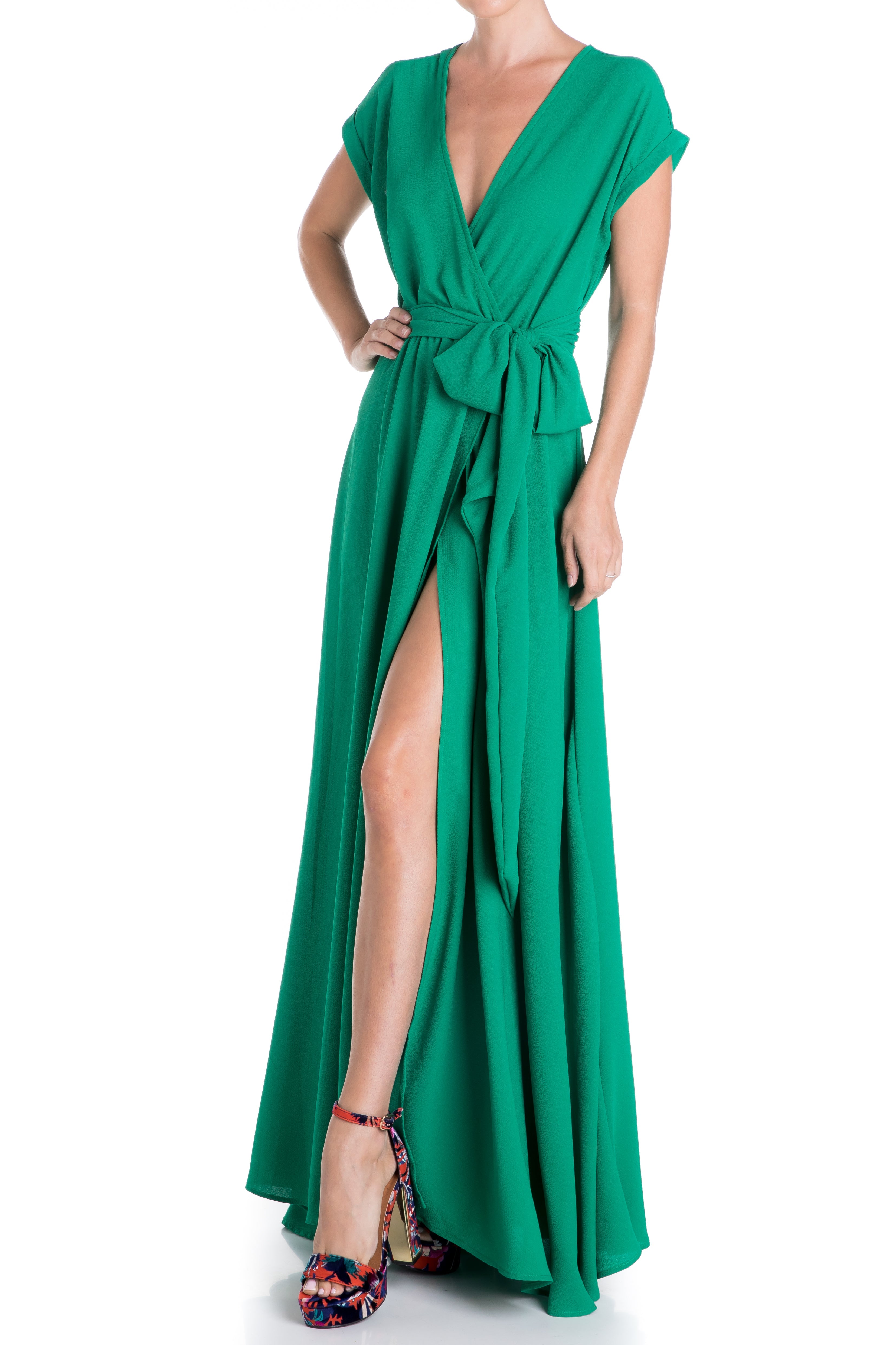  Meghan Los Angeles Jasmine Maxi Dress - Emerald - Bonton