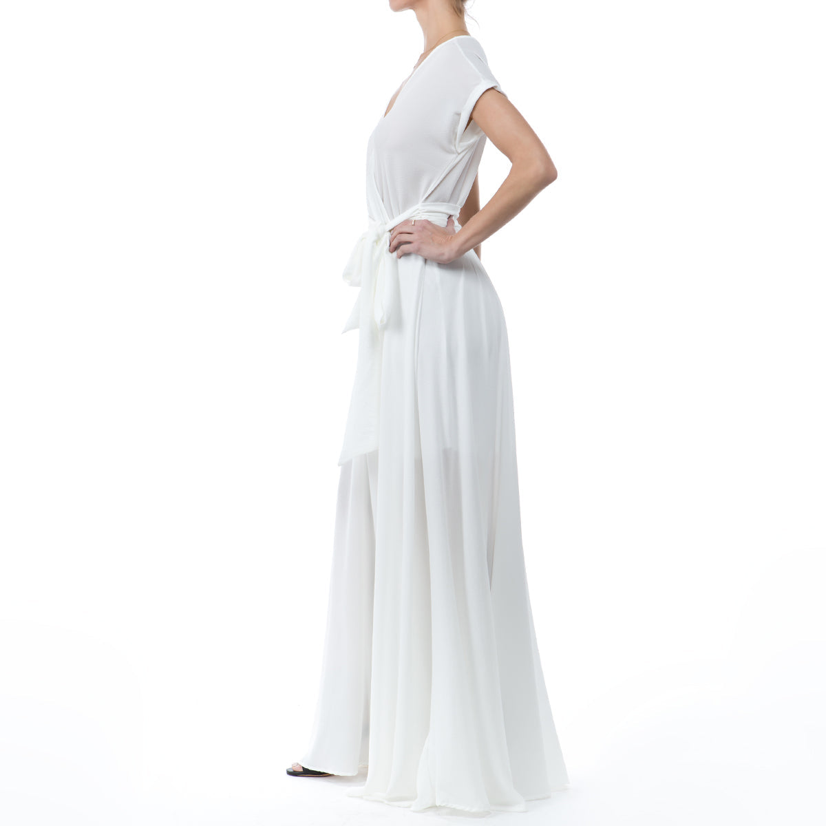  Meghan Los Angeles Jasmine Maxi Dress - Ivory - Bonton