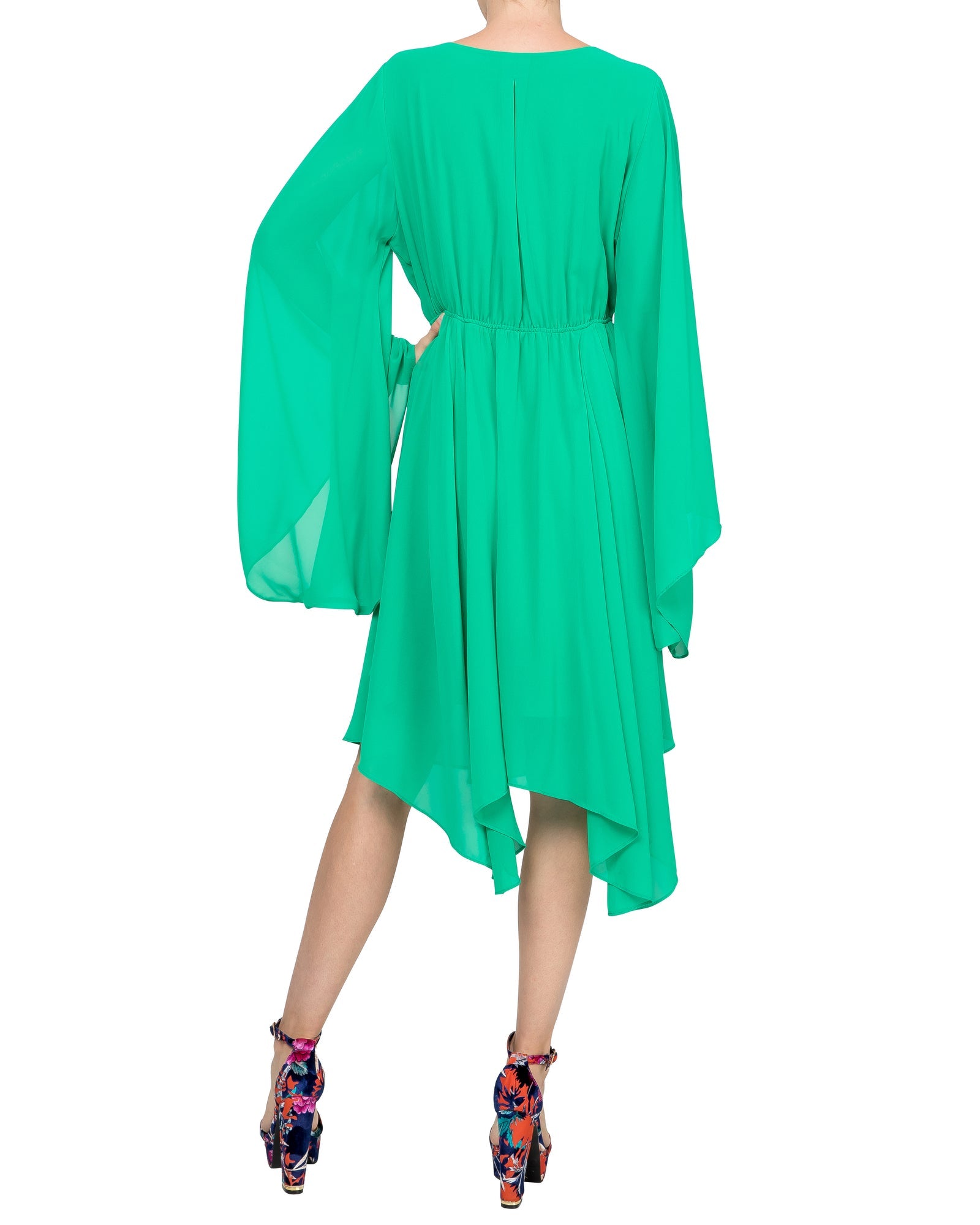  Meghan Los Angeles Meghan Sunset Dress - Emerald - Bonton