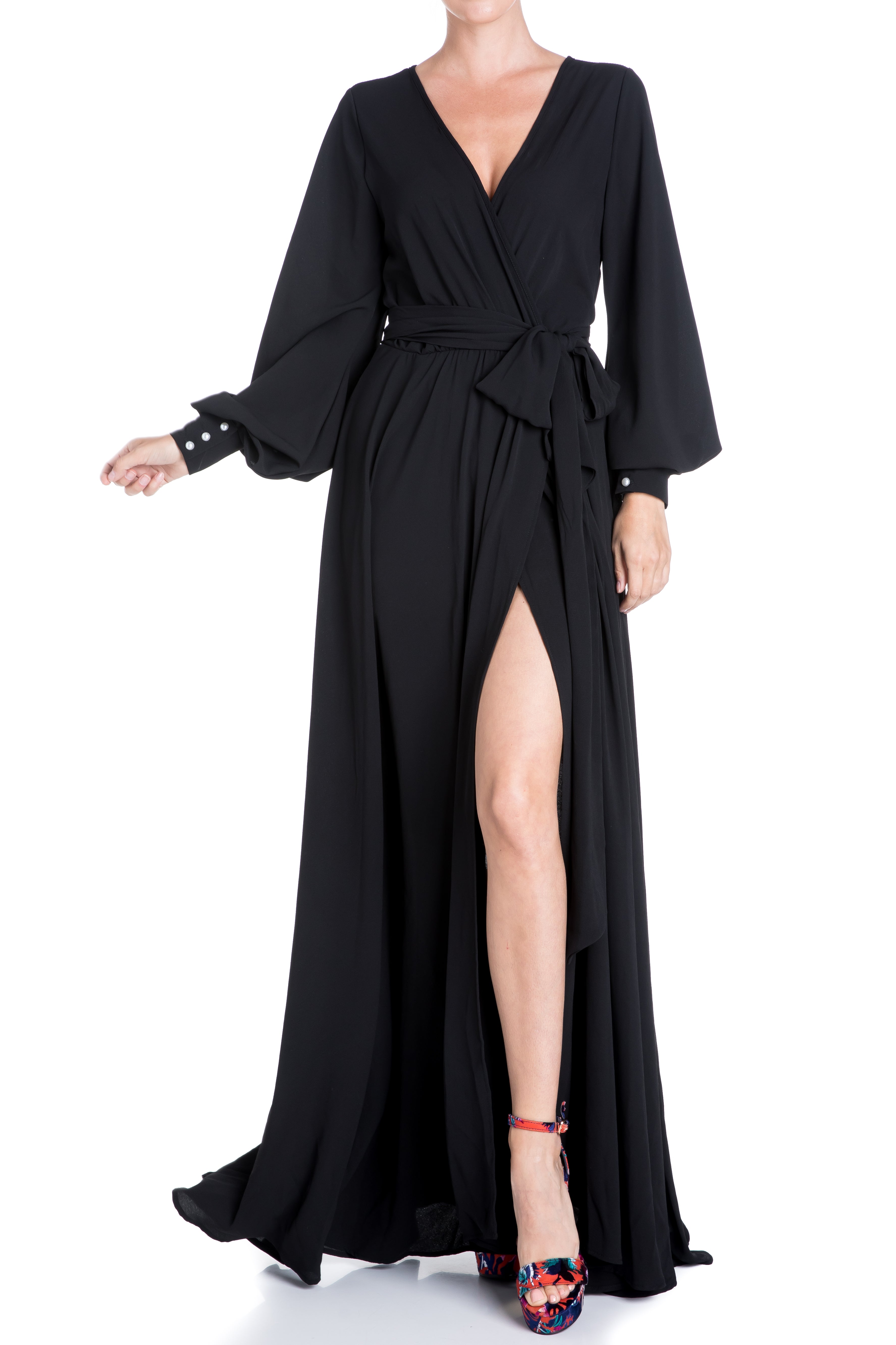  Meghan Los Angeles Venus Maxi Dress - Black - Bonton