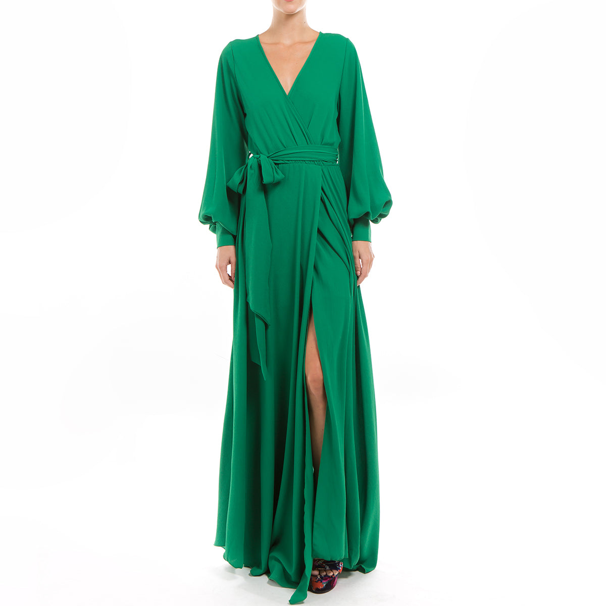  Meghan Los Angeles Venus Maxi Dress - Emerald - Bonton