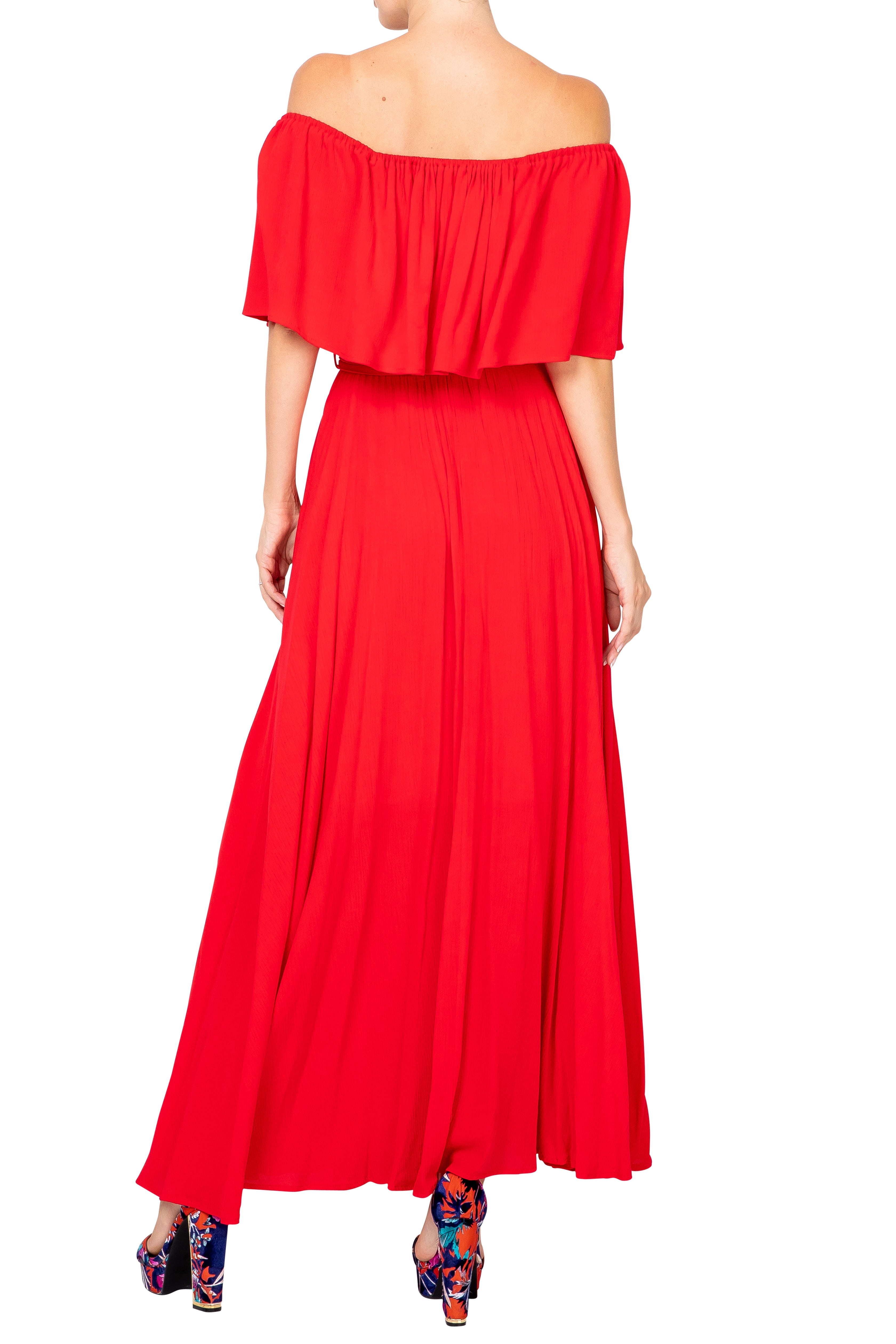  Meghan Los Angeles Morning Glory Maxi Dress - Cherry - Bonton