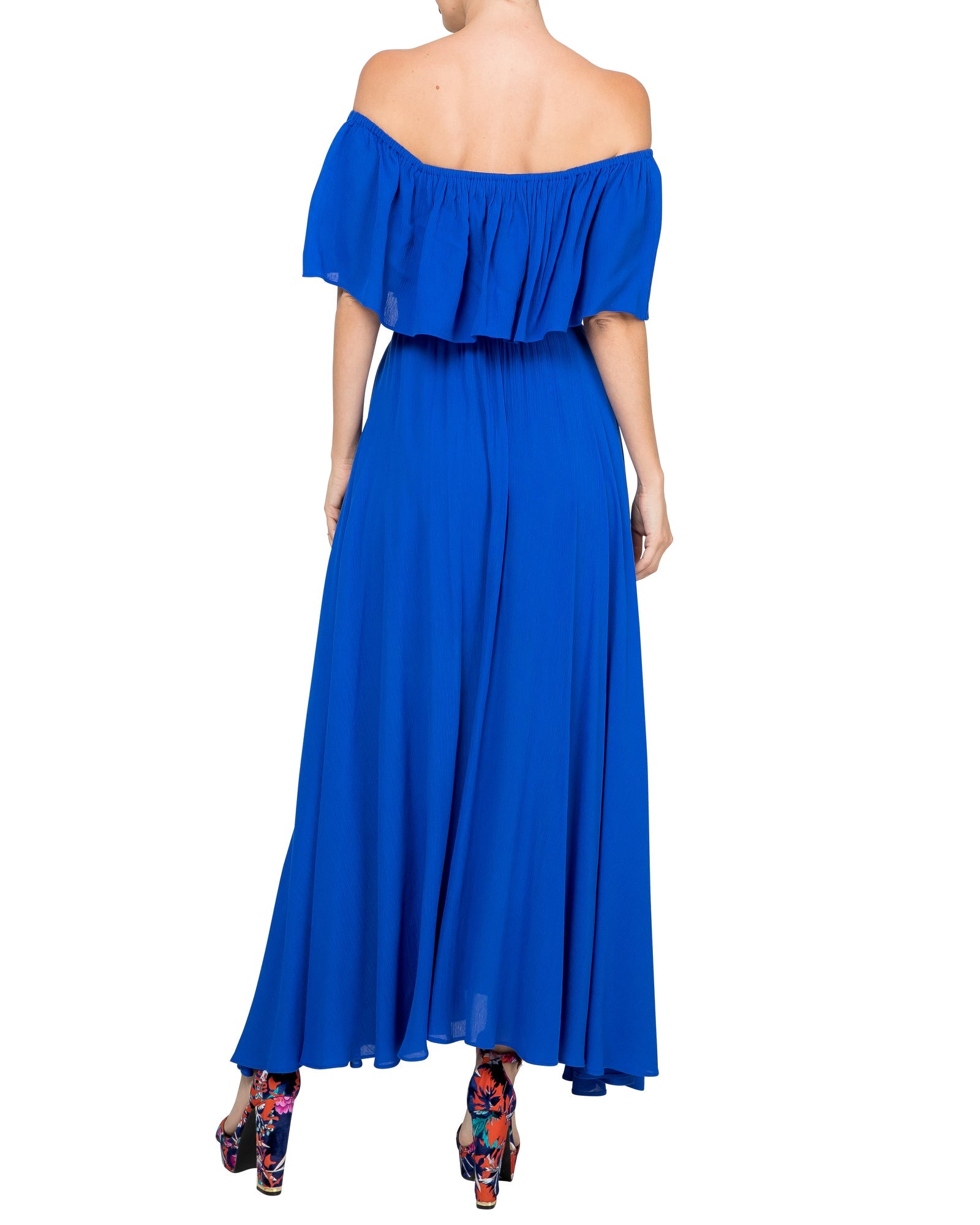  Meghan Los Angeles Morning Glory Maxi Dress - Royal - Bonton