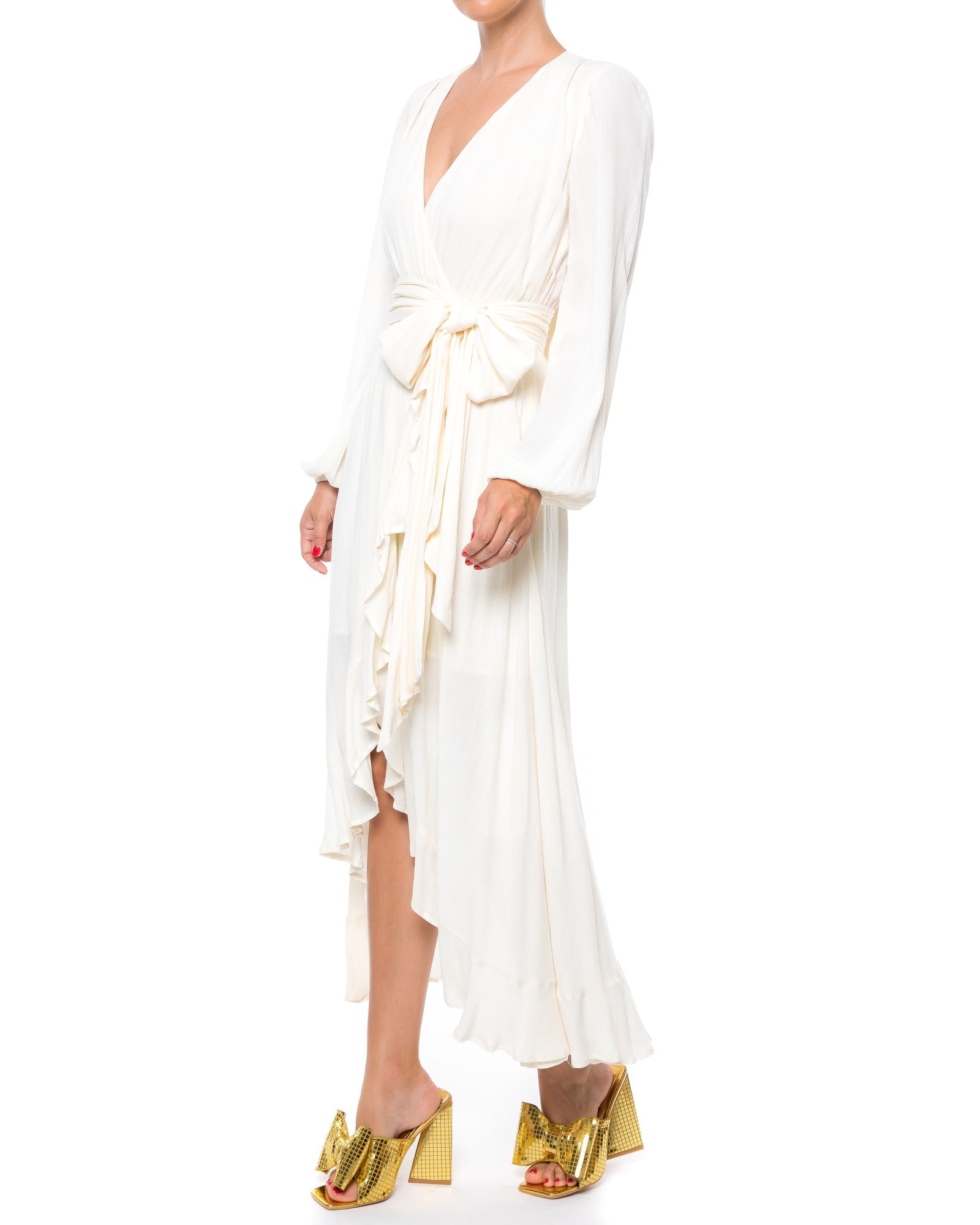  Meghan Los Angeles Meadow Maxi Dress - Ivory - Bonton