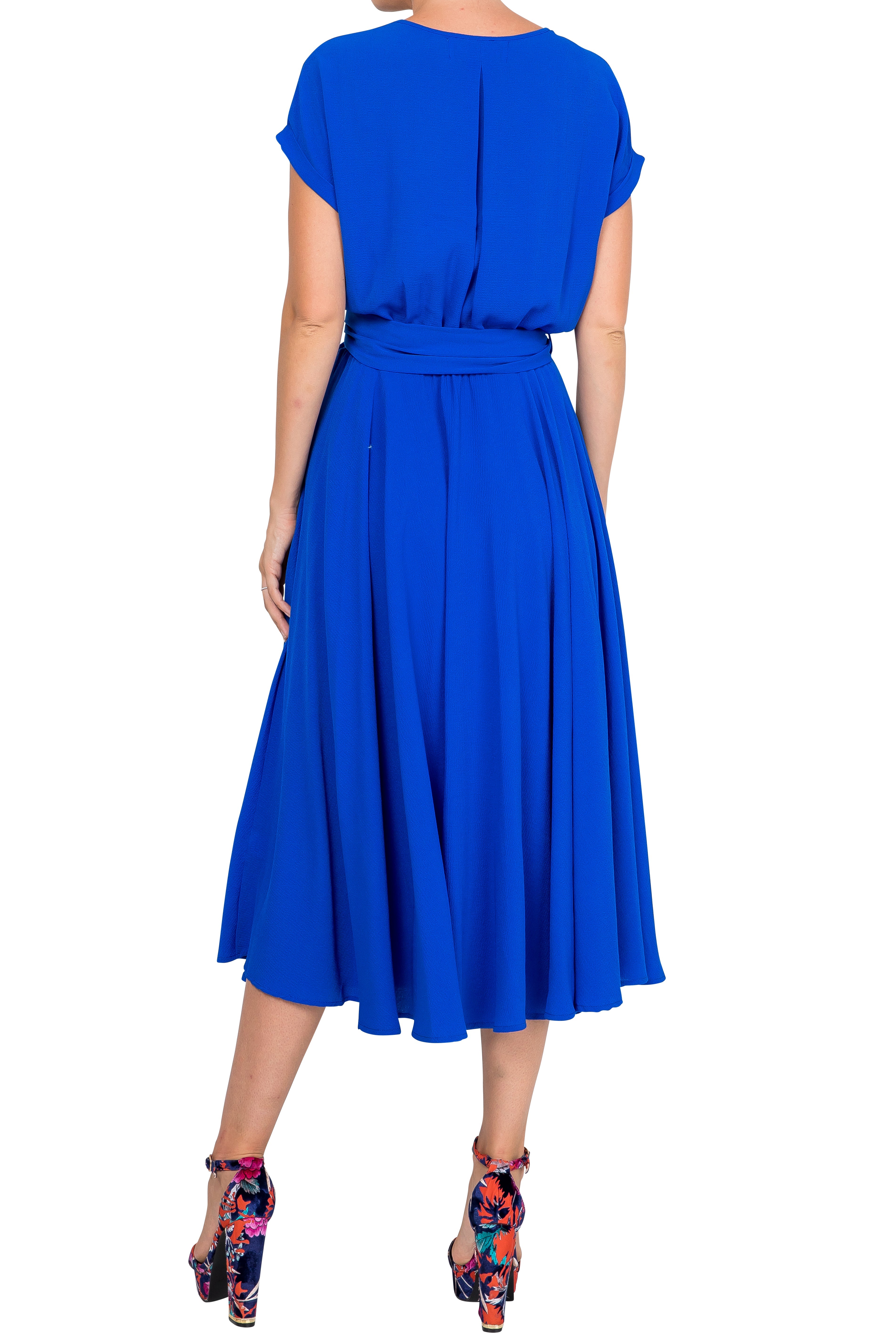  Meghan Los Angeles Jasmine Midi Dress - Royal - Bonton