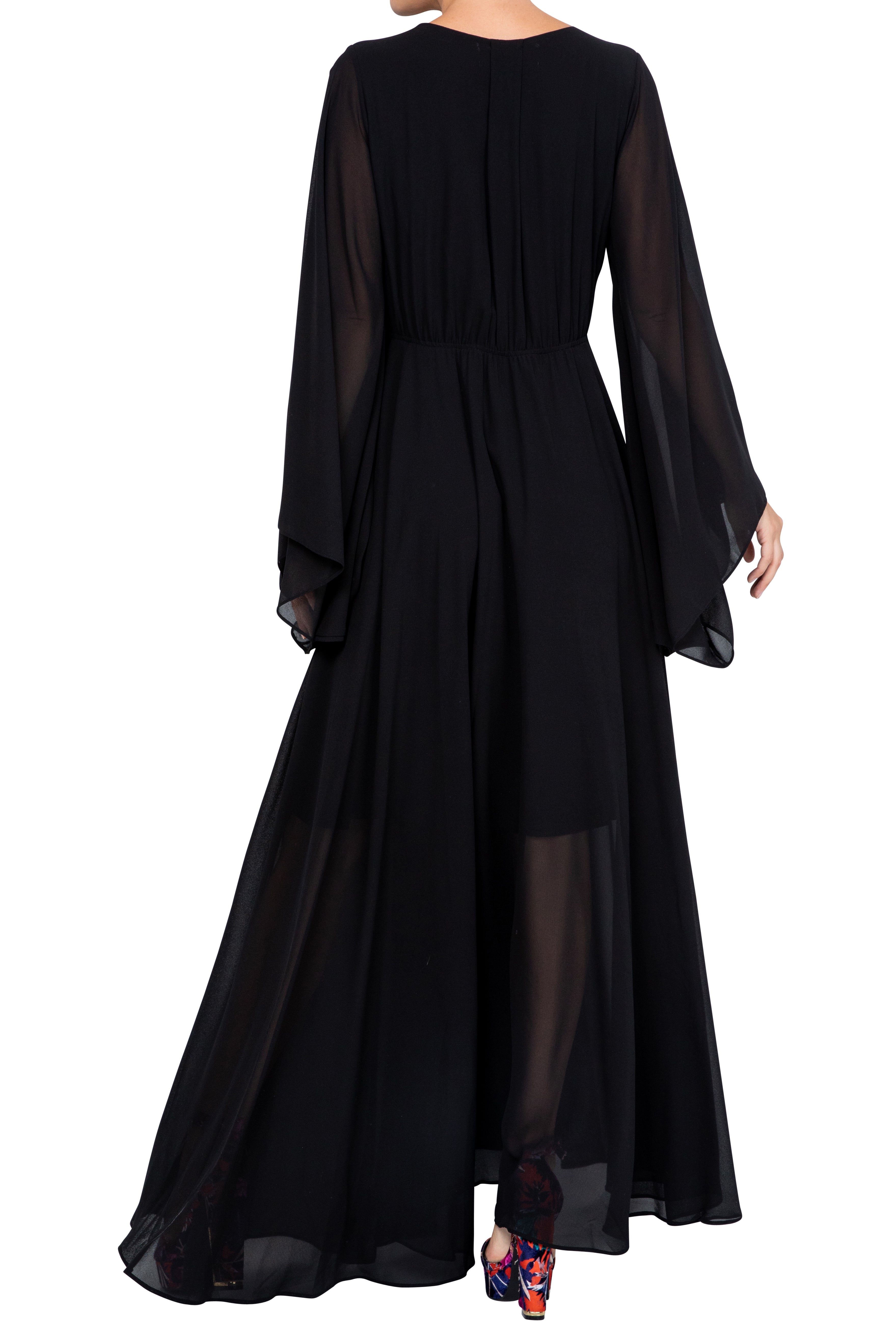  Meghan Los Angeles Sunset Maxi Dress - Black - Bonton