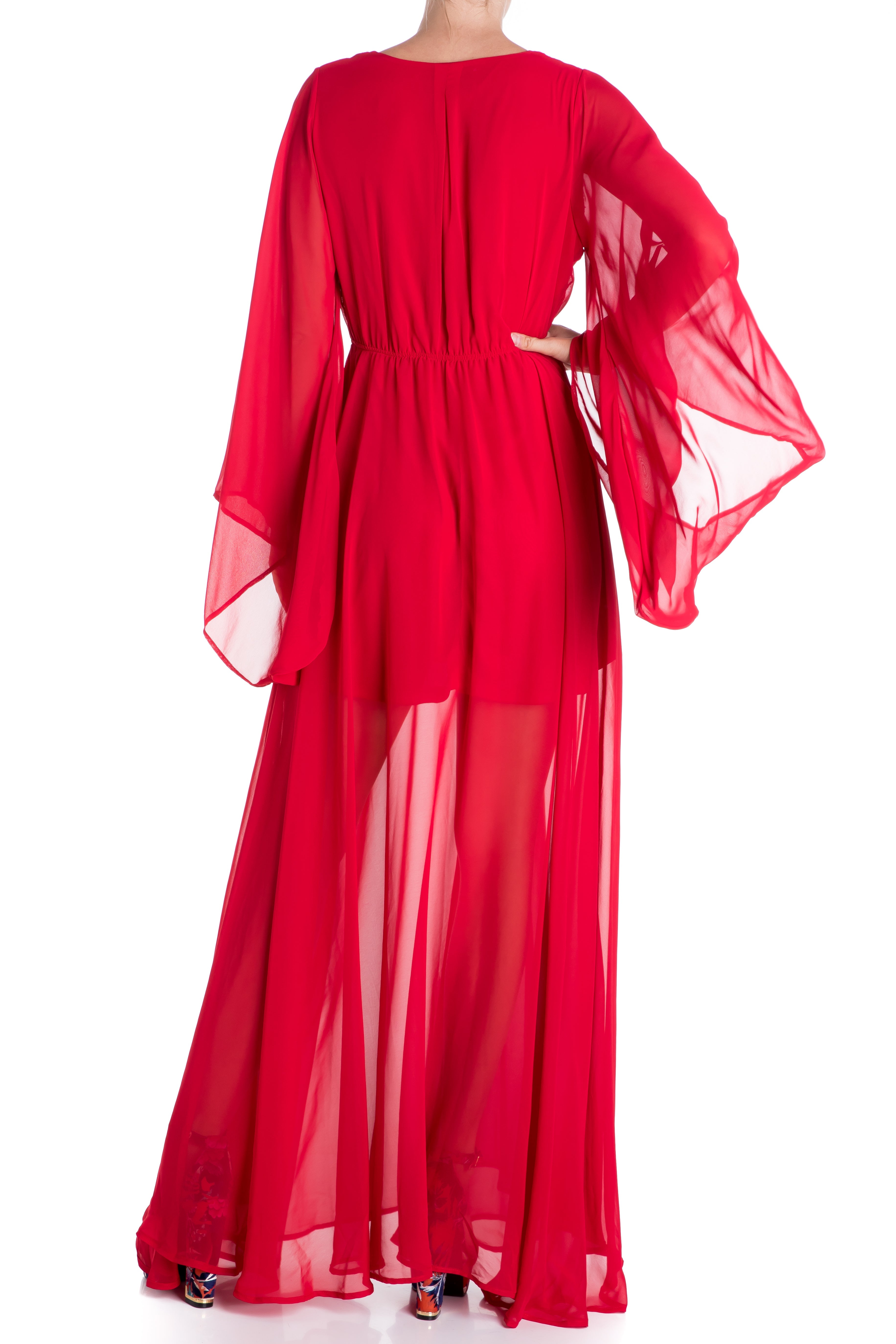  Meghan Los Angeles Sunset Maxi Dress - Cherry - Bonton