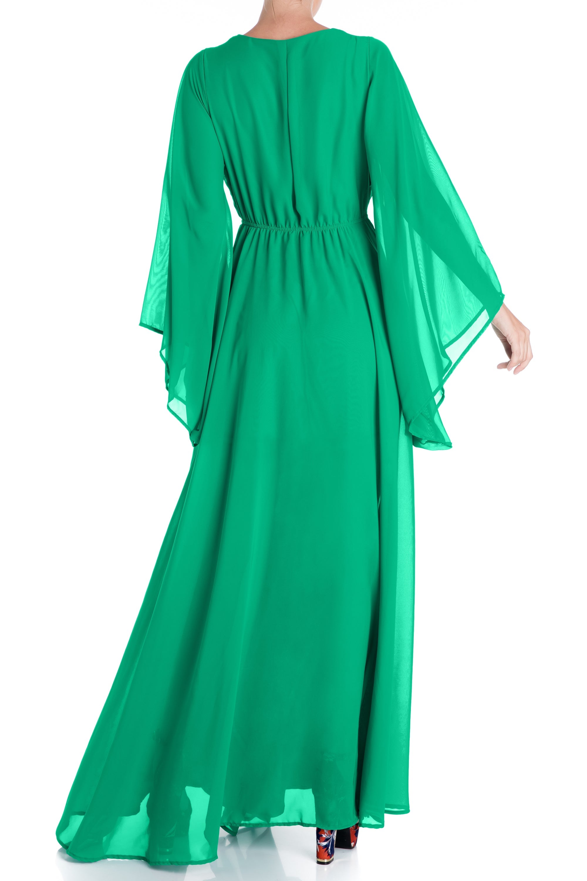  Meghan Los Angeles Sunset Maxi Dress - Emerald - Bonton