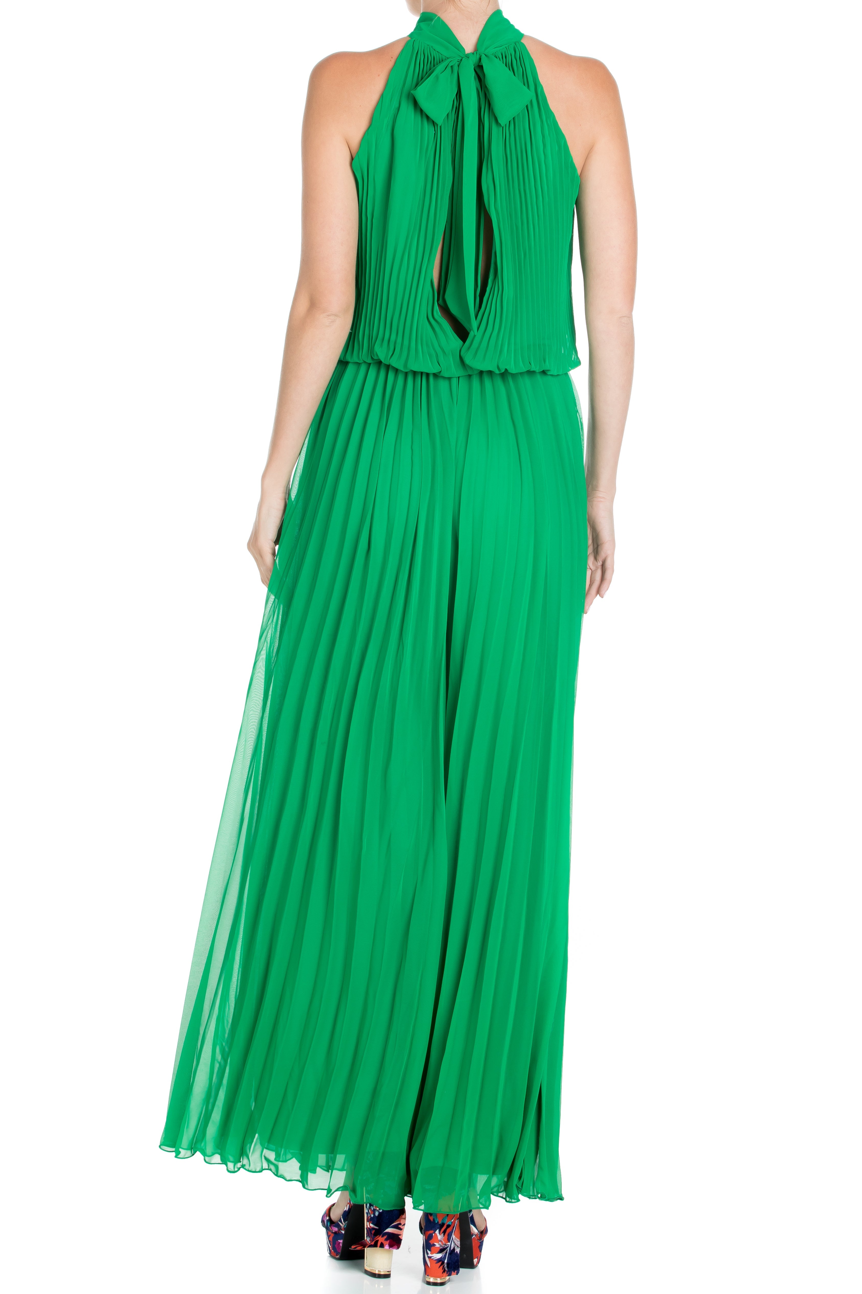  Meghan Los Angeles Wild Orchid Pleat Jumpsuit - Emerald - Bonton