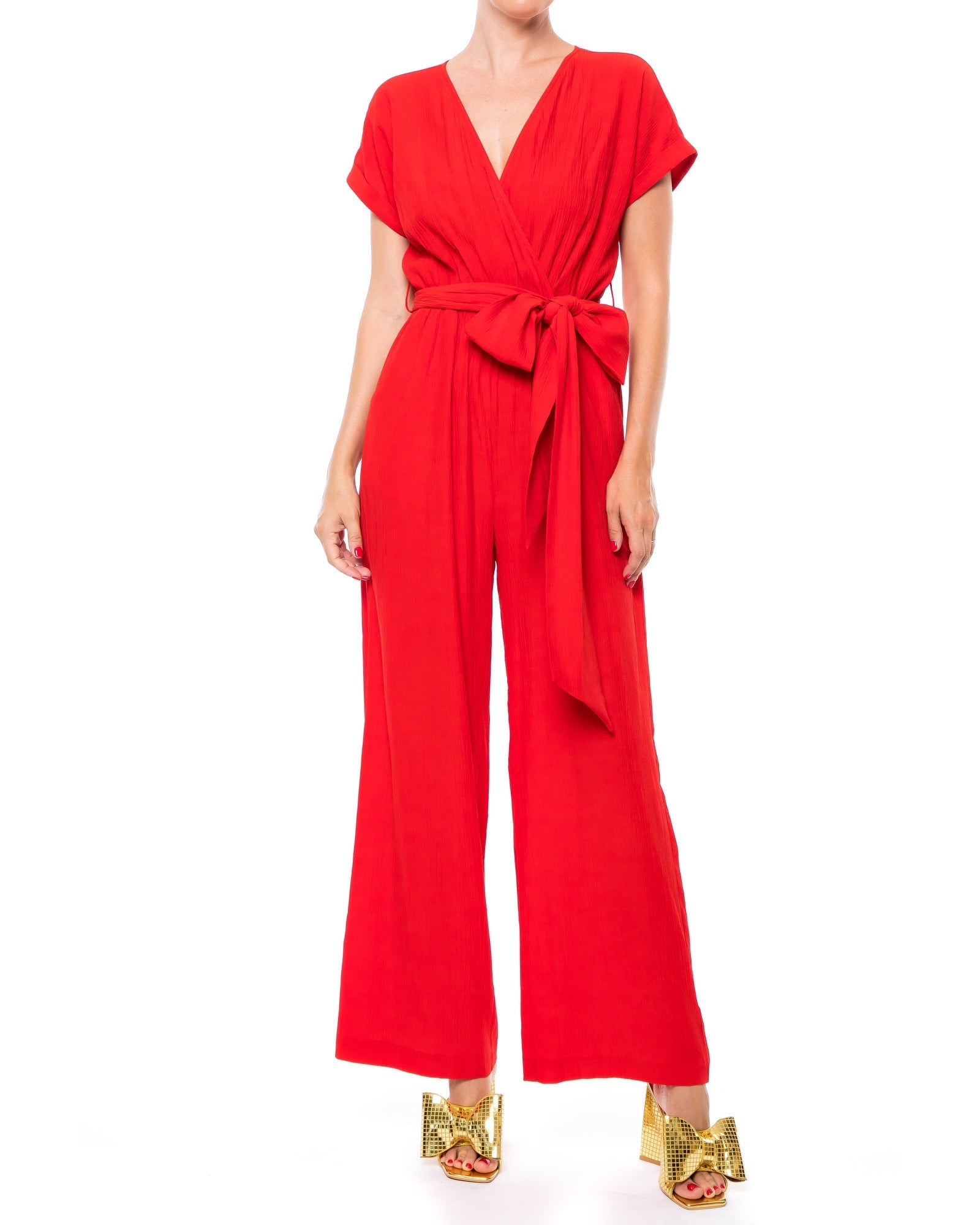  Meghan Los Angeles Wonderland Jump Suit - Cherry - Bonton