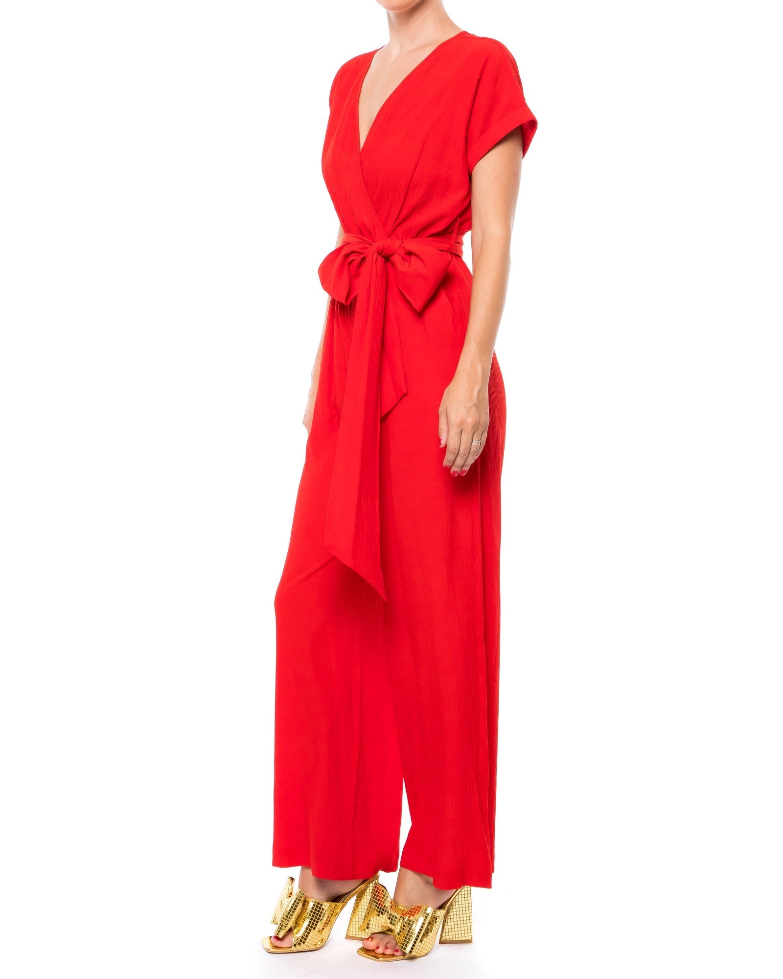  Meghan Los Angeles Wonderland Jump Suit - Cherry - Bonton