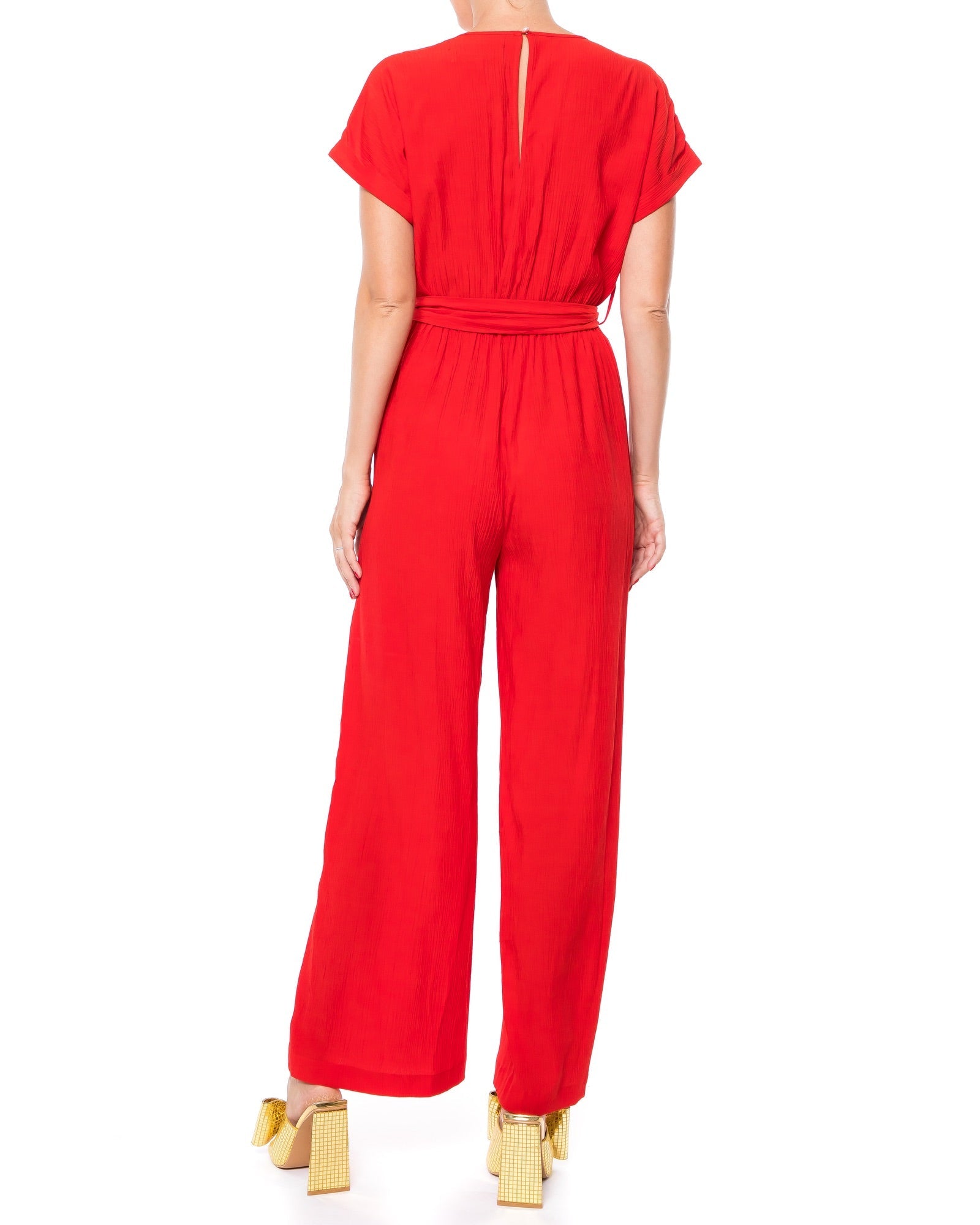  Meghan Los Angeles Wonderland Jump Suit - Cherry - Bonton