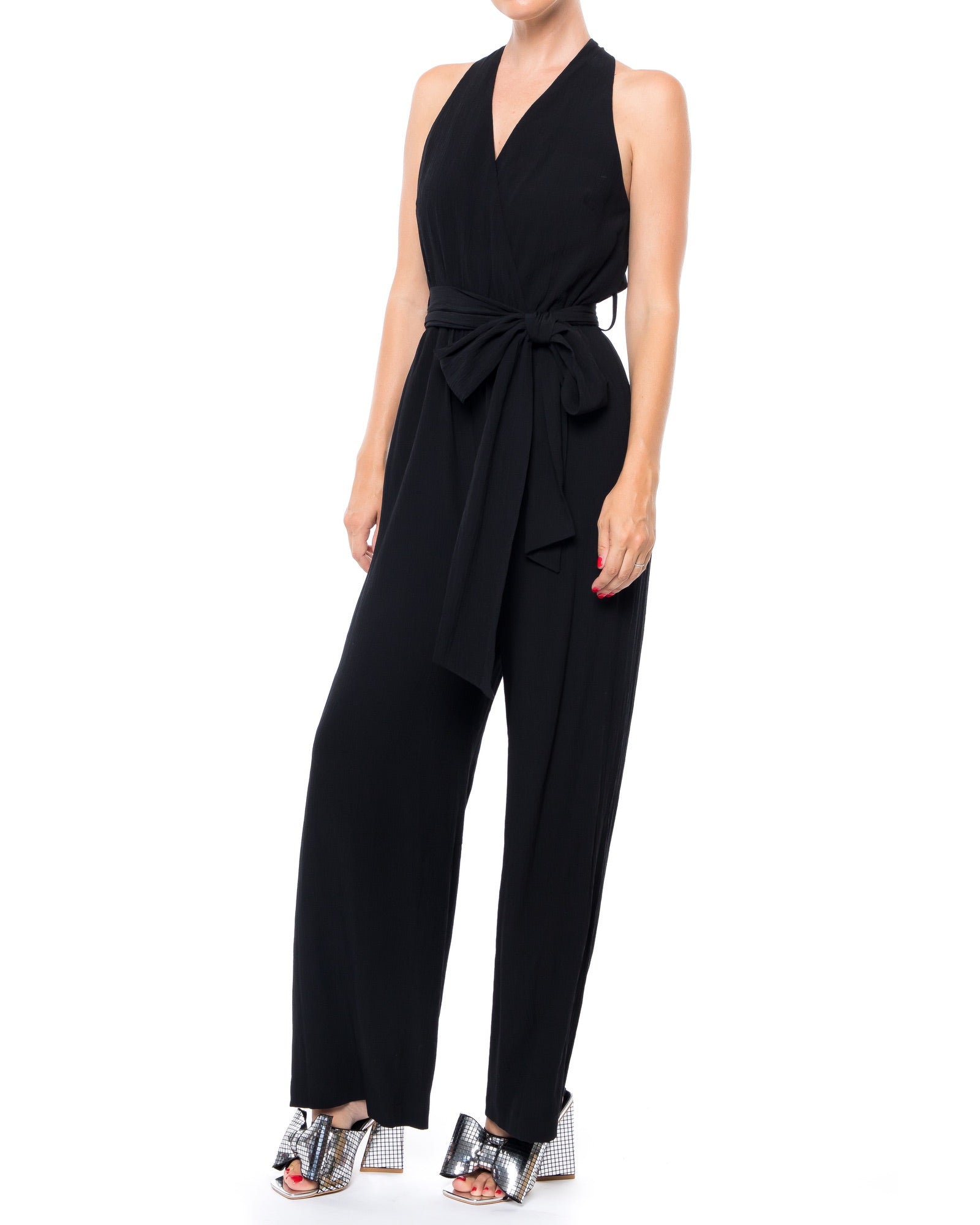  Meghan Los Angeles Meghan Disco Jumpsuit - Black - Bonton