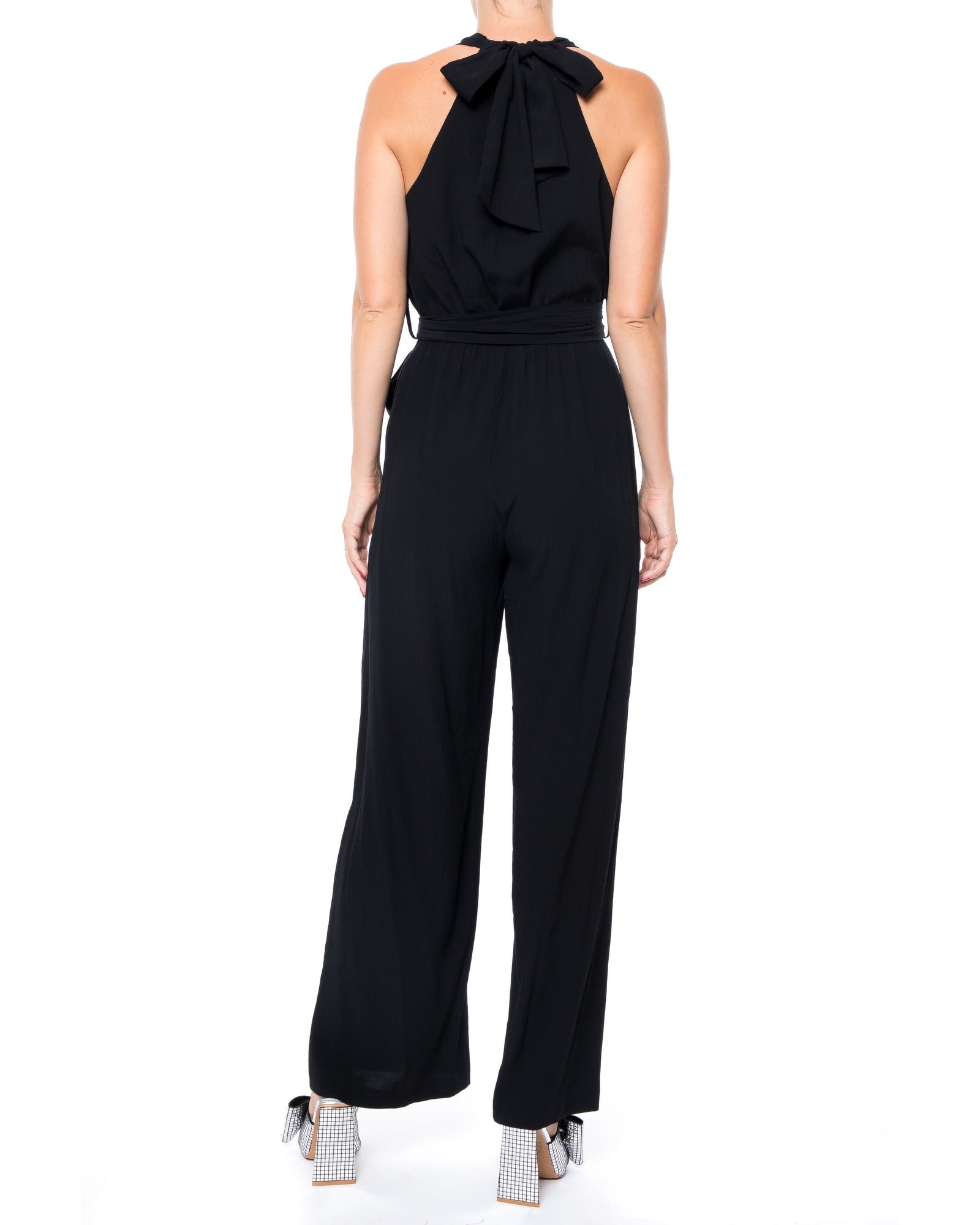  Meghan Los Angeles Meghan Disco Jumpsuit - Black - Bonton