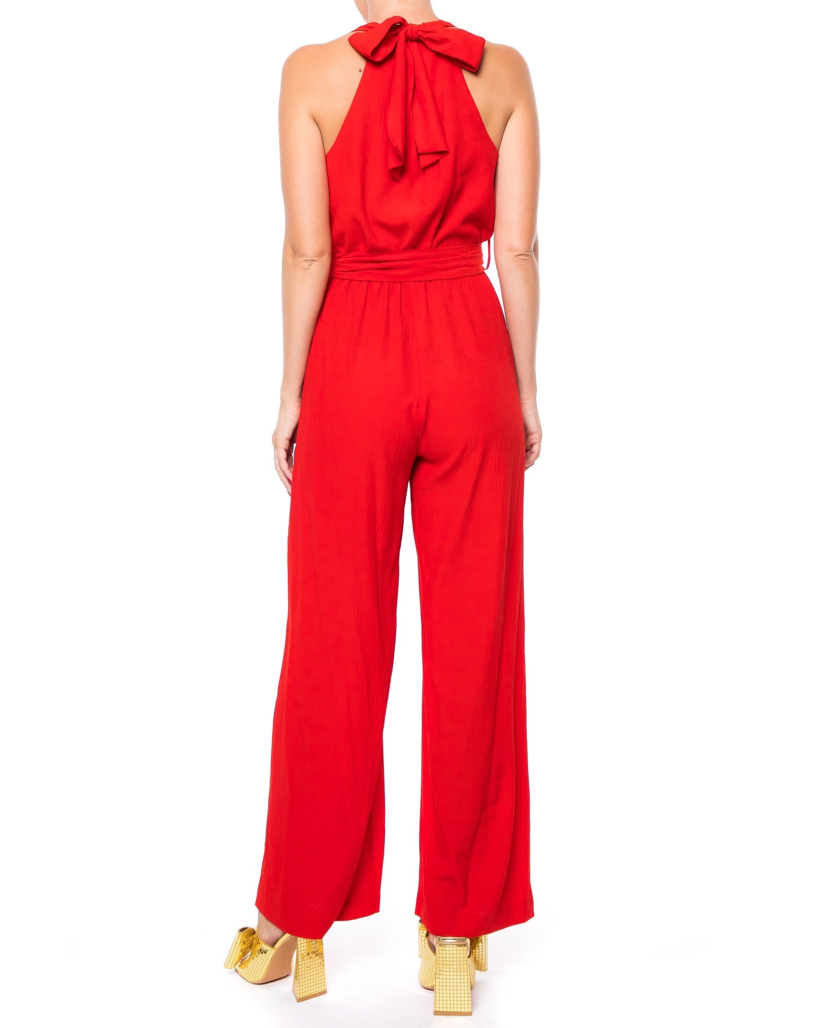  Meghan Los Angeles Meghan Disco Jumpsuit - Cherry - Bonton