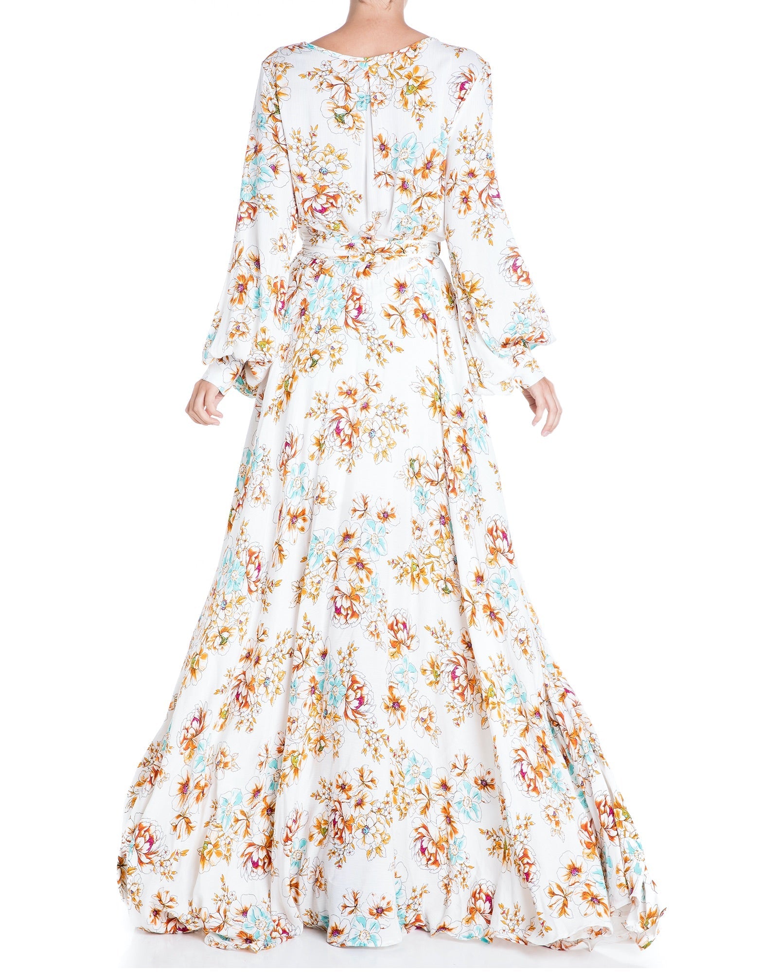  Meghan Los Angeles LilyPad Maxi Dress - Begonia Ivory - Bonton