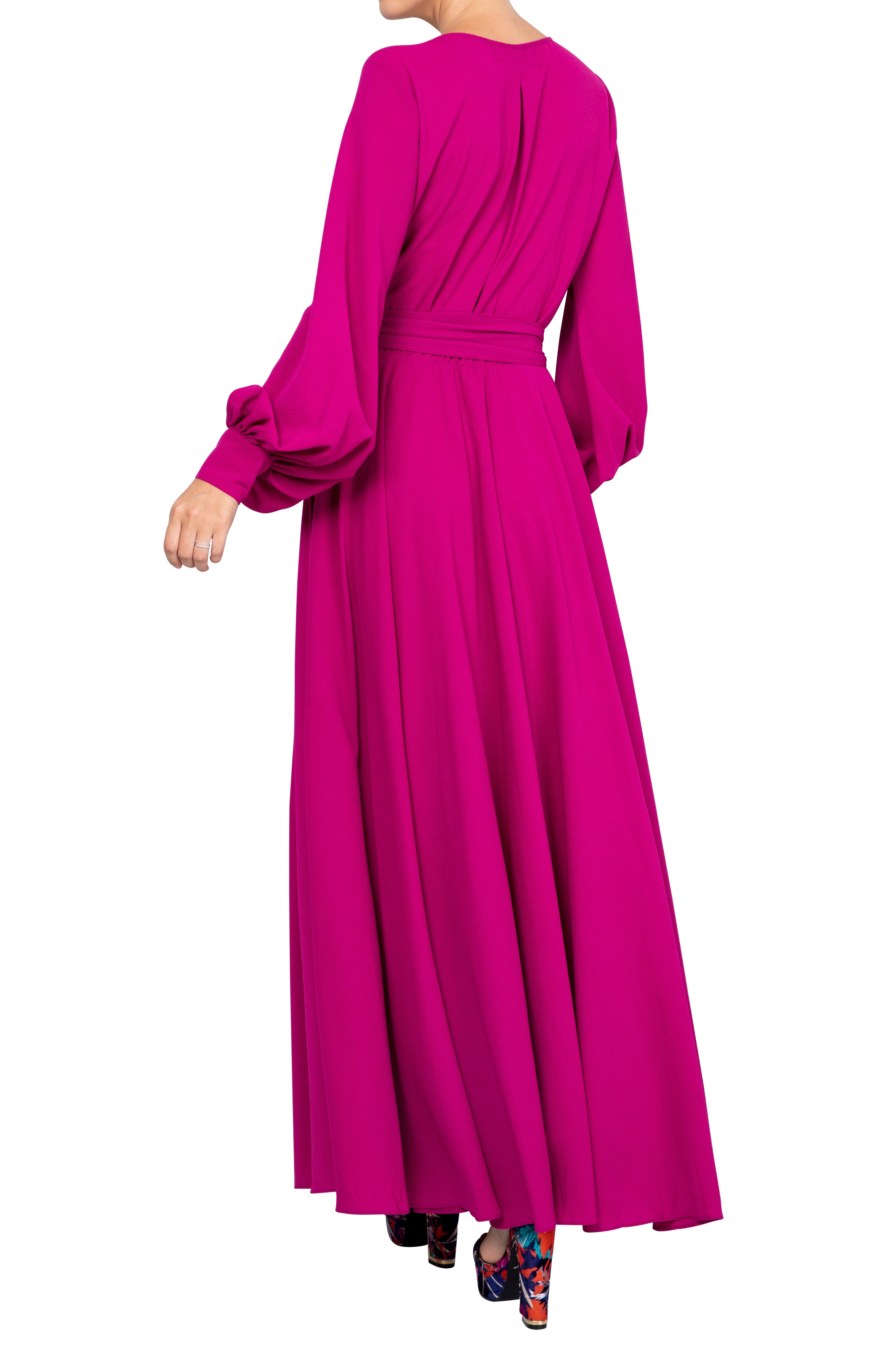  Meghan Los Angeles LilyPad Maxi Dress - Cranberry - Bonton