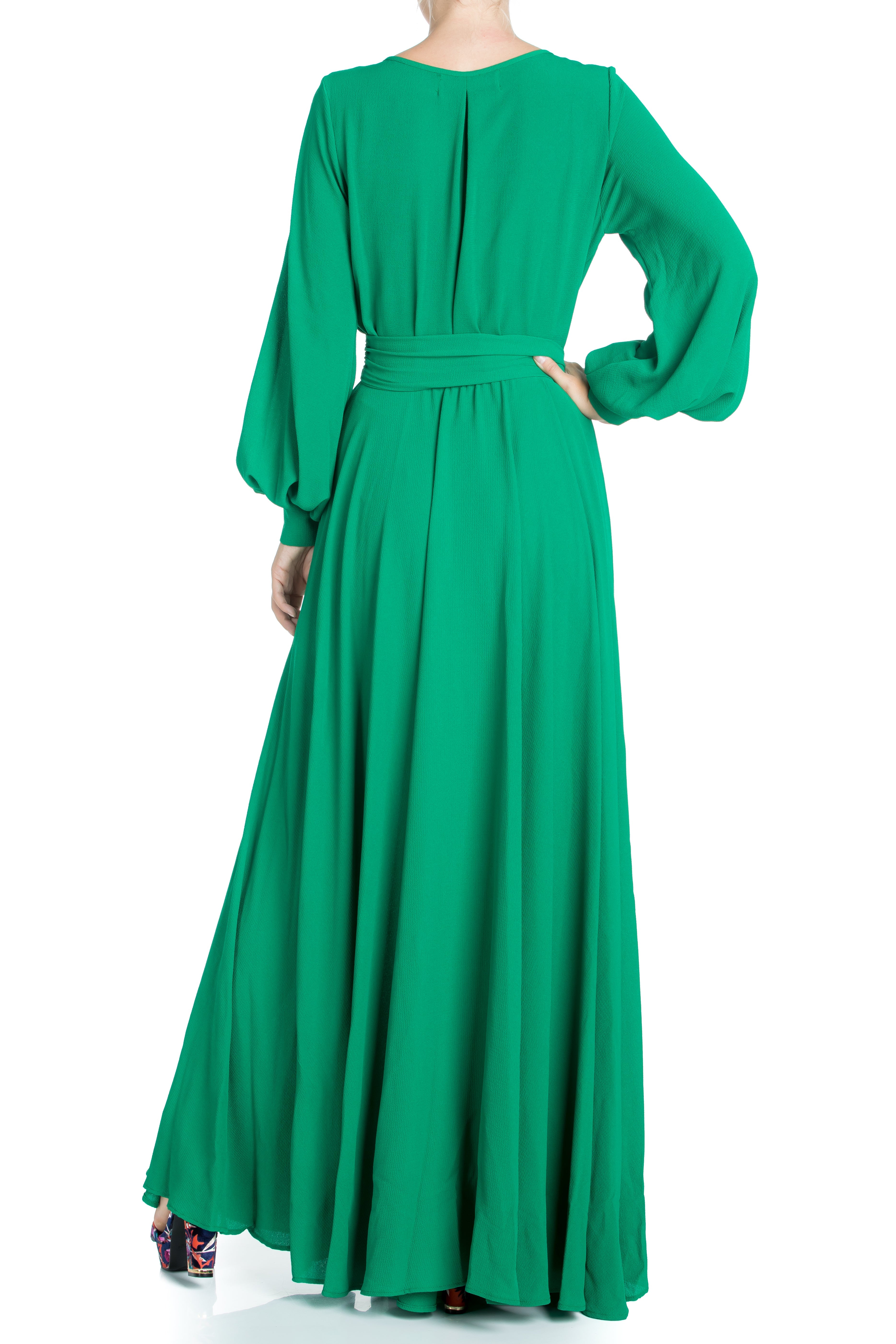  Meghan Los Angeles LilyPad Maxi Dress - Emerald - Bonton